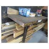 wood top table wood legs