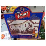 tin Point beer sign