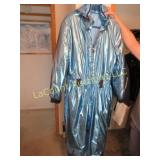 SOOOOO Cool Ski snowsuit metallic blue XL