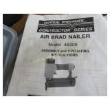 central pneumatic air brad nailer in case