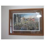 Jim hansel  framed farm print signed numbered