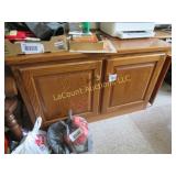 double door solid wood office cabinet