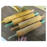 vintage wood rolling pins