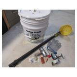 fishing suplies bucket skimmer scaler misc