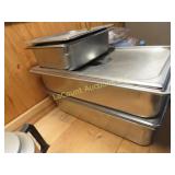 3 stainless buffet warmer containers