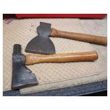 2 vintage hatchets Wizard Plumb
