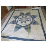 Amish made large handmade quilt lg star beautifull
