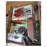 kitchen utensil drawer knives pizza cutter tongs