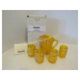 Weishar moon stars mini pitcher glasses RARE