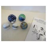 Hamon glass ball marble display pieces Atlantic