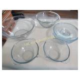 Fire King Blue Sapphire Philbe bowls measuring