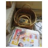 2 nice baskets mini molds magazines