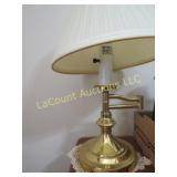 brass table lamp w shade
