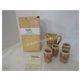 Weishar moon stars mini pitcher glasses chocolate