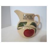 Watt apple Advertising pitcher