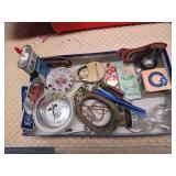 vintage smalls ashtray candy dog container misc