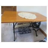 sewing machine base table low end table