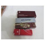 4 pocket knives Imperial Victorinox Tree Brand