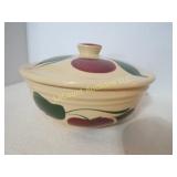 vintage watt apple covered bowl dish