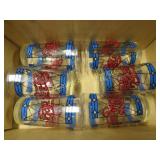 6 vintage Pepsi Cola glasses