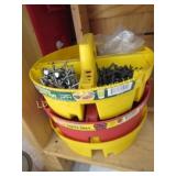 fastener bins w nails misc