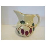 vintage Watt red bud tear drop leaf pitcher