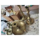 brass candle holders