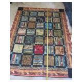 hand made african themed jungle quilt