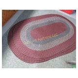 4 braided matching area rugs