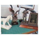 bill of rights statue NRA eagle dog w bird