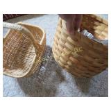 2 nice baskets w misc books