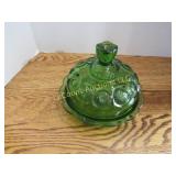 LE Smith Moon & Stars Green butter dish
