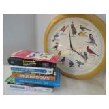 bird clock books mushroom books
