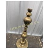 tall brass candle holder