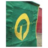 vintage Green Bay Packer flag from Packer car