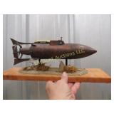 hand made artist submarine signed steam punk