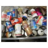 tote full of beer cans collection