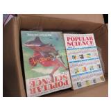 box vintage Popular Science magazines 1950