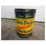 Cen-Pe-Co lubricants tin 5 gallon can