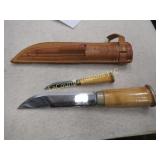 knife mini knife leather sheath Marttiini Finland