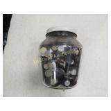 large jar full vintage buttons nice selection