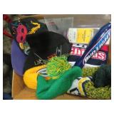 assorted hats winter Packer baseball beer tap