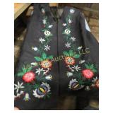 finely embroidered vest