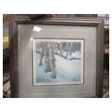 Scott Kennedy framed winter scene signed numbered