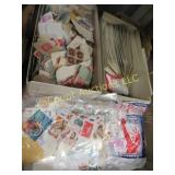 stamp collection many