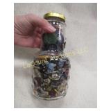 jar vintage buttons many nice selection