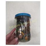 large jar full vintage buttons nice selection