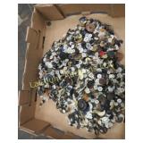huge amount vintage buttons on string many