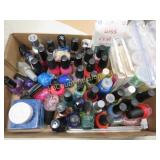 assorted nail polish nails glitters