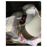 2 coffee carafe mymini many corelle bowls misc